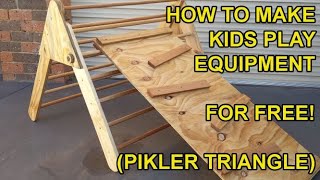 Free Pikler Triangle  Easy to Follow Tutorial No Special tools Required [upl. by Mariellen171]