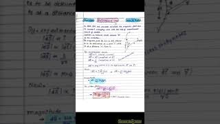 biot savart law  biot savart law class 12  biot savart law derivation shorts handwrittennotes [upl. by Eenert]