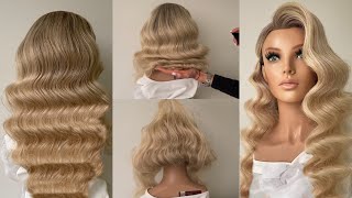 All secrets of Hollywood waves Perfect hairstyle tutorial [upl. by Drexler]