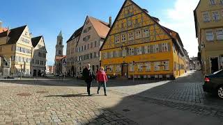 Dinkelsbuhl  walking tour in the historic village town [upl. by Strong835]