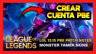 ✅COMO CREAR UNA CUENTA PBE LOL [upl. by Tess61]