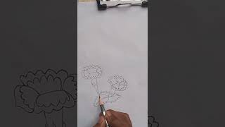 GLOXINIA FLOWER sketch painting like and subscribe [upl. by Dinah25]