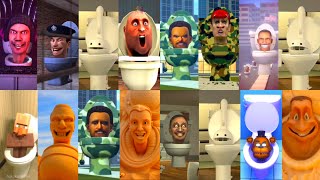 SKIBIDI TOILET MEGA BATTLE 18  SKIBIDI TOILET VS OTAMATONE VS POLICE MAN VS CAMERA MAN [upl. by Ahseiyt]