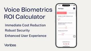 Veridas Voice Biometrics ROI Calculator [upl. by Salena299]