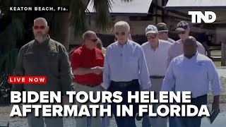 Biden surveys aftermath of Hurricane Helene in Florida [upl. by Joana]