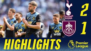 Burnley Relegated To The Championship  Tottenham 21 Burnley  Highlights [upl. by Anaeco]