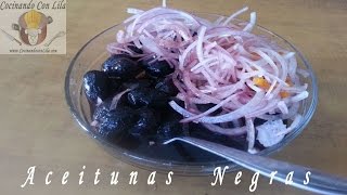 ACEITUNAS NEGRAS PARA EL DESAYUNO  OLIVAS NEGRAS [upl. by Florine]