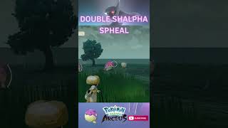 DOUBLE SHALPHA SPHEAL shorts pokemon shiny alpha hisui spheal doubleshiny sealeo walrein [upl. by Antonetta]