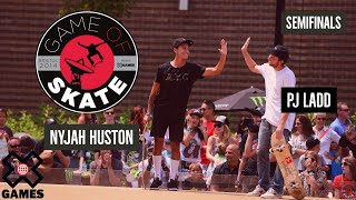 PJ Ladd vs Nyjah Huston GAME OF SKATE SEMIFINALS  World of X Games [upl. by Kristine]