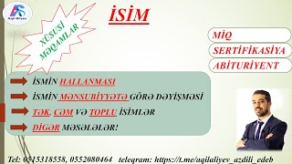 Morfologiya İsim Müəllim Aqil Əliyev [upl. by Ainival]