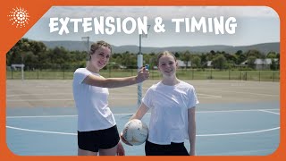 Extension and Timing  Netball Drills Ep15 [upl. by Alby]