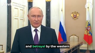 President Putin’s Speech on the Integration of Four New Regions  EnglishRussian Interpretation [upl. by Rese]