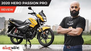 2020 Hero Passion Pro BS6 Review  The Most Stylish 110cc Commuter  Pros and Cons Listed  BikeWale [upl. by Hays702]