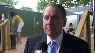 Interview with Mike Huckabee  Israel Day Concert 2015 [upl. by Nedearb476]