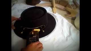 Gomez Hat Company Cutting a Brim with a Rounding Jack [upl. by Aylsworth728]