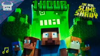 MINECRAFT SLIME RAP 🎵  quotThe Real Slime Shadyquot 1 HOUR [upl. by Yetti76]