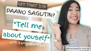 JOB INTERVIEW QUESTION Tell me about yourself [upl. by Mortimer]