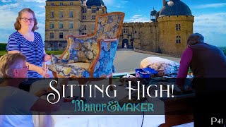 REUPHOLSTERING a Chair and Touring HAUTEFORT  Manor amp Maker [upl. by Barbur]