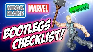 Mega Bloks Marvel Bootlegs Checklist ★ megabloks megaconstrux marvel marvelmegabloks bootleg [upl. by Rus]