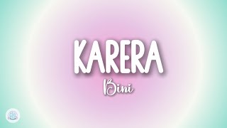 BINI  Karera Lyrics [upl. by Ivanah856]