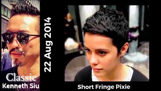 Short Fringe Pixie  Classic Kenneth Siu 31 [upl. by Anailli108]