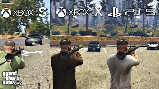 GTA V NEXT GEN  Xbox Series SXbox Series XPS5  Comparación 2023 🎮 [upl. by Eenalem]