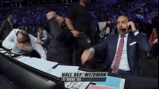 Crazy Reaction Of Commentators While Chris Weidman Broke His leg [upl. by Aksoyn]