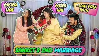 Sanket Second Marriage Sanket pranks priti hungrybirds trending viral youtubevedio [upl. by Utta]