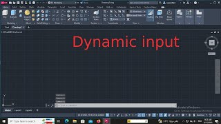 Dynamic input  AutoCAD Tutorial [upl. by Elwin479]