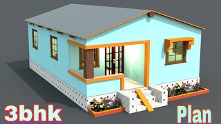 tin set roofing village home plan metal sheet roof house design  house plan and design [upl. by Assiran]