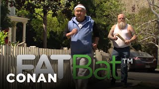 Meet Your Fitness Goals With FatBat  CONAN on TBS [upl. by Kcinemod]