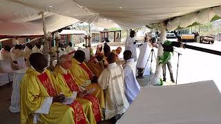 Fr Gift Sibanda giving Priestly vows before the Bishop on his ordination [upl. by Gile]