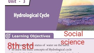 3Hydrological Cycle book back answers 8th std Social science [upl. by Roban]