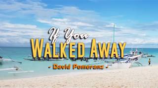 If You Walked Away  David Pomeranz KARAOKE VERSION [upl. by Aisaim]