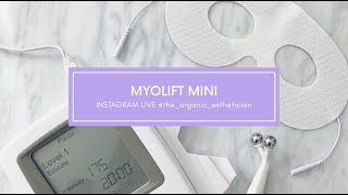 IG Live MyoLift Mini Full Face Microcurrent DEMO [upl. by Jc]