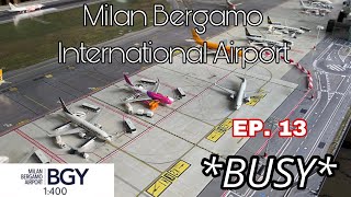 Milan Bergamo Airport Update 13 BUSY [upl. by Rior]