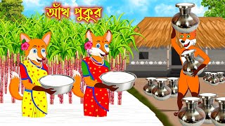 আখ পুকুর  Akh Pukur  Fox Cartoon  Rupkothar Golpo  Bangla Cartoon Golpo [upl. by Tay]