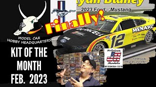 The New NASCAR Ford Mustang Kit of the Month From Salvinos JR Models 0223 Ep278 [upl. by Godiva]