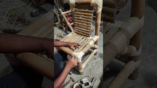 Bamboo chair 🪑bamboohandcraft [upl. by Ackley]