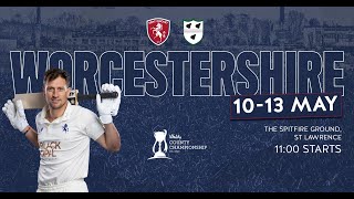 🎥 DAY ONE LIVE STREAM  Kent vs Worcestershire [upl. by Nathanael]