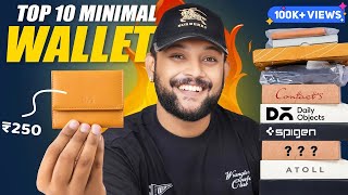 Top 10 Minimal WALLETS for Men UNDER 500 ON AMAZON 🔥 Wallet Haul Review 2024  ONE CHANCE [upl. by Fagan261]