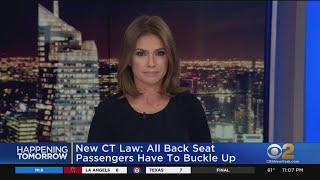 New CT Law Says All Back Seat Passengers Have To Buckle Up [upl. by Tol]