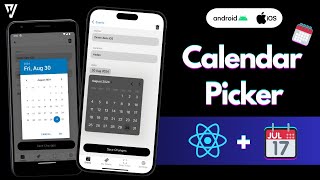 How to create a Calendar Picker on React Native  Android amp iOS [upl. by Acacia]