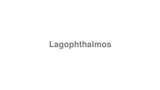 Sleeping with Eyes Open  Dry Eye Treatments for Lagophthalmos [upl. by Orban]