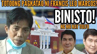 FRANCIS LEO MARCOS BINISTO NG NBI KAY TULFO flm francisleomarcos marcos [upl. by Ardnikat]