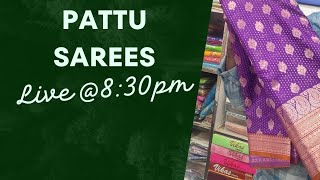 💕Pattu Sarees 9550062685manamalleswari live [upl. by Eeloj]