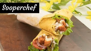 Chicken Tortilla Wraps Recipe By SooperChef [upl. by Robinette]