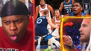 DONTE ON DEMON TIME 👿Minnesota Timberwolves vs New York Knicks REACTION JALEN BRUNSON GET YA POPS [upl. by Olnay42]