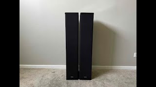 Definitive Technology BP8 Bipolar 2 Way Tower Home Floor Standing Speakers [upl. by Allerim]