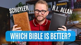 Schuyler ESV Stridon vs Allan ESV SCR – Bible Comparison [upl. by Ahsercel550]